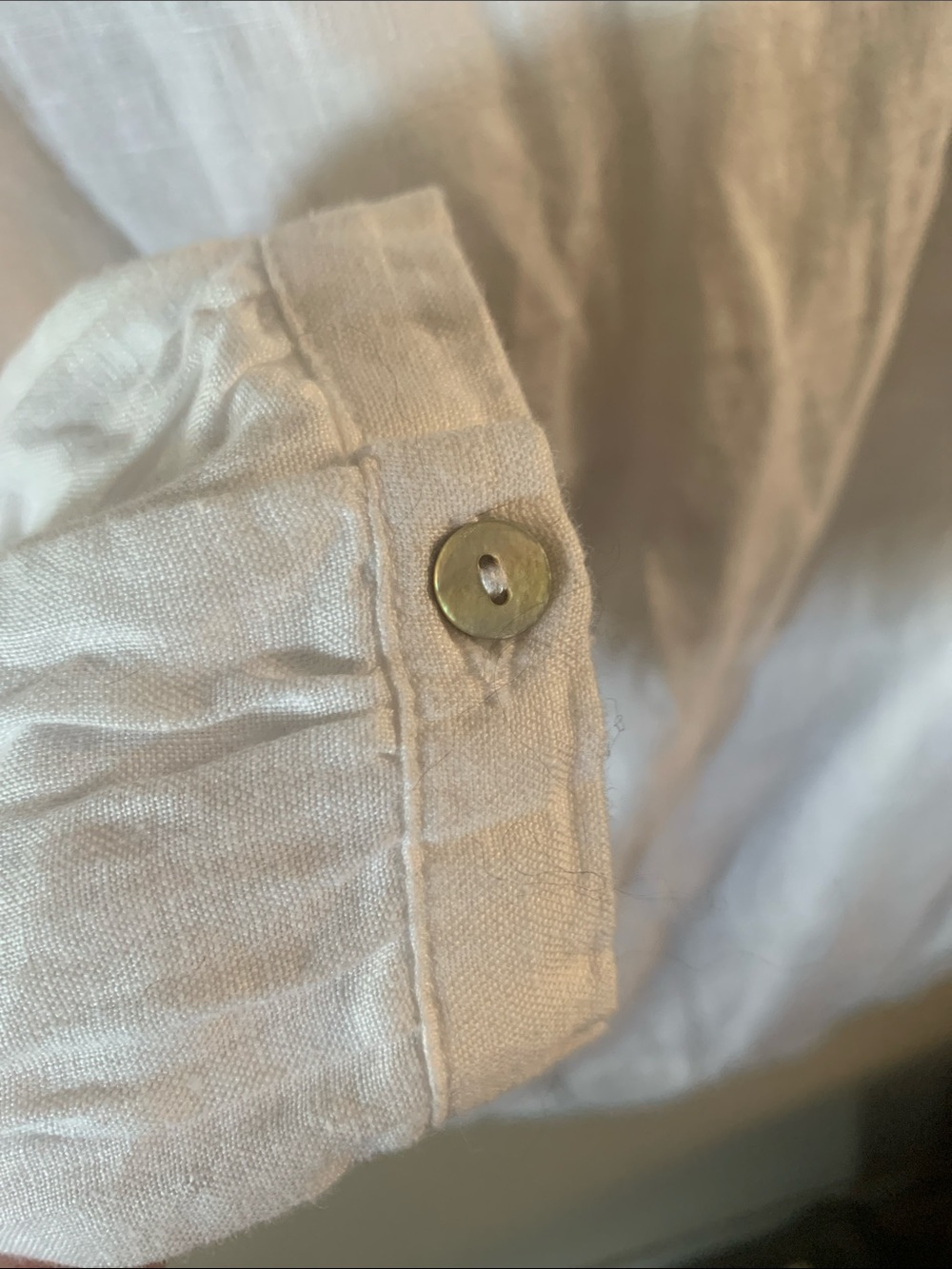 Cynthia Rowley White 100% Linen Long Sleeve Top Small NWT - Picture 5 of 5